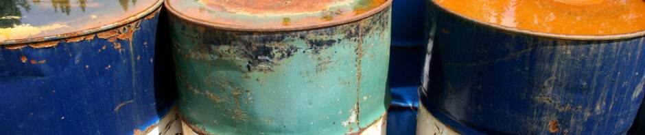 drums of hazardous waste